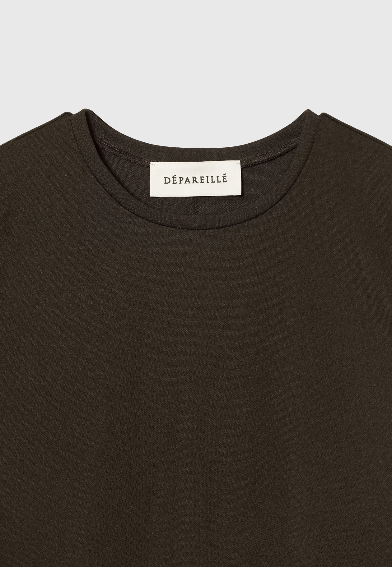 TRIACETATE JERSEY SLEEVELESS TOPS / トリアセテートジャージースリーブレストップス 詳細画像 Brown 3