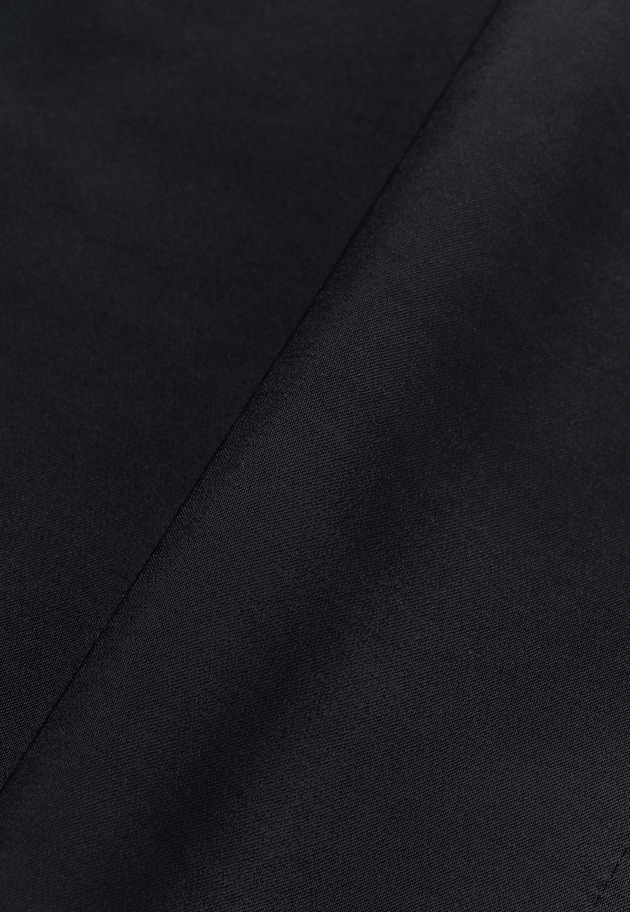 WOOL VISCOSE SATIN JUMPER SKIRT / ウールヴィスコースサテンジャンパースカート 詳細画像 Navy 8