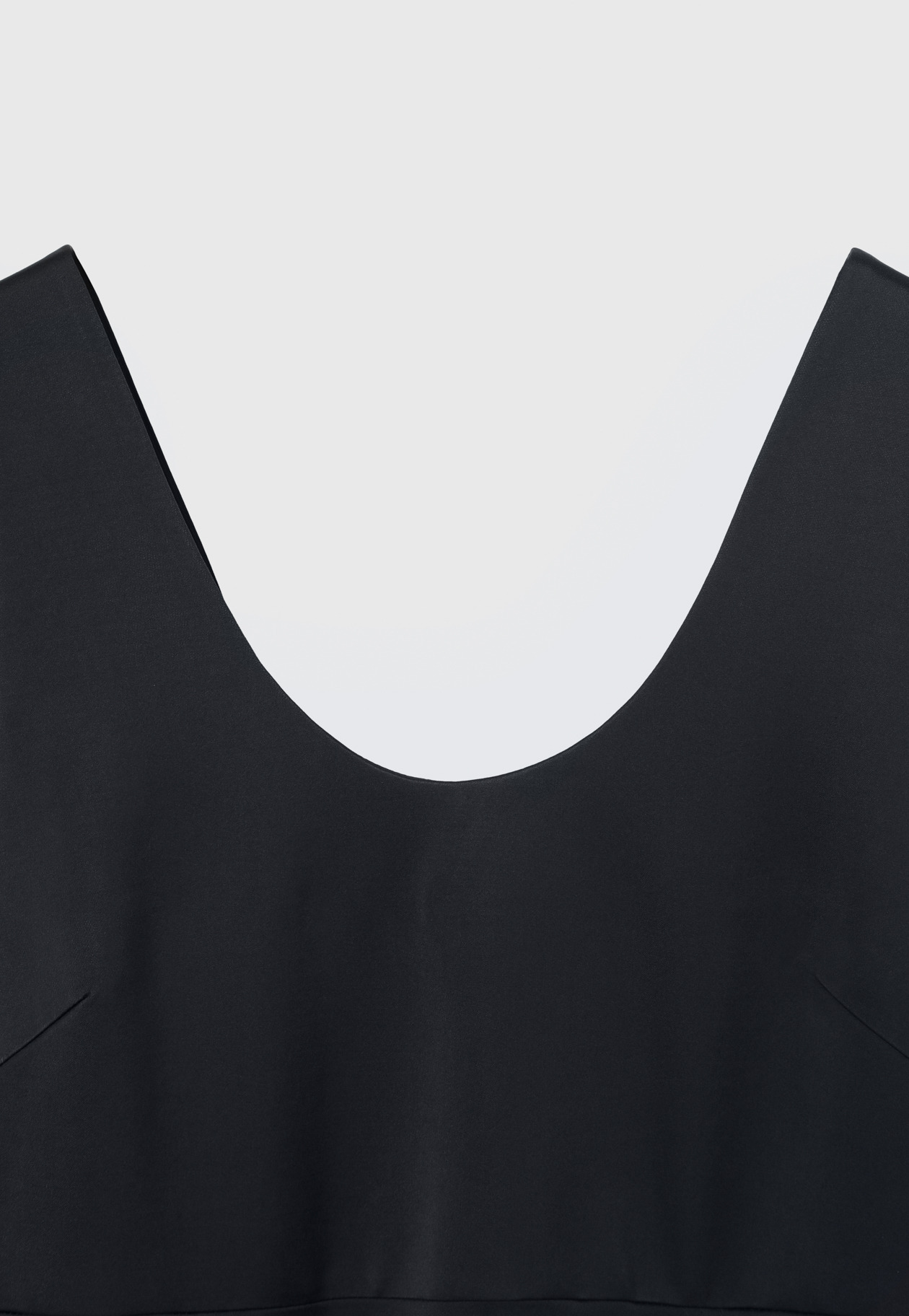 WOOL VISCOSE SATIN JUMPER SKIRT / ウールヴィスコースサテンジャンパースカート 詳細画像 Navy 3