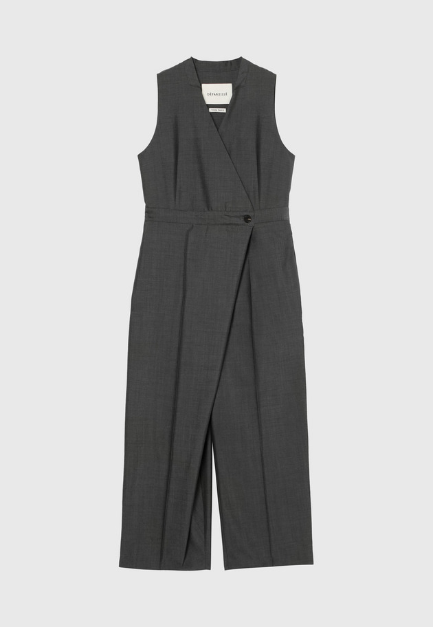 MOHAIR POPLIN COMBINAISON / モヘヤポプリンコンビネゾン 詳細画像 Gray 4