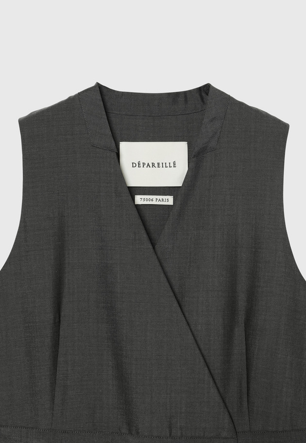 MOHAIR POPLIN COMBINAISON / モヘヤポプリンコンビネゾン 詳細画像 Gray 6