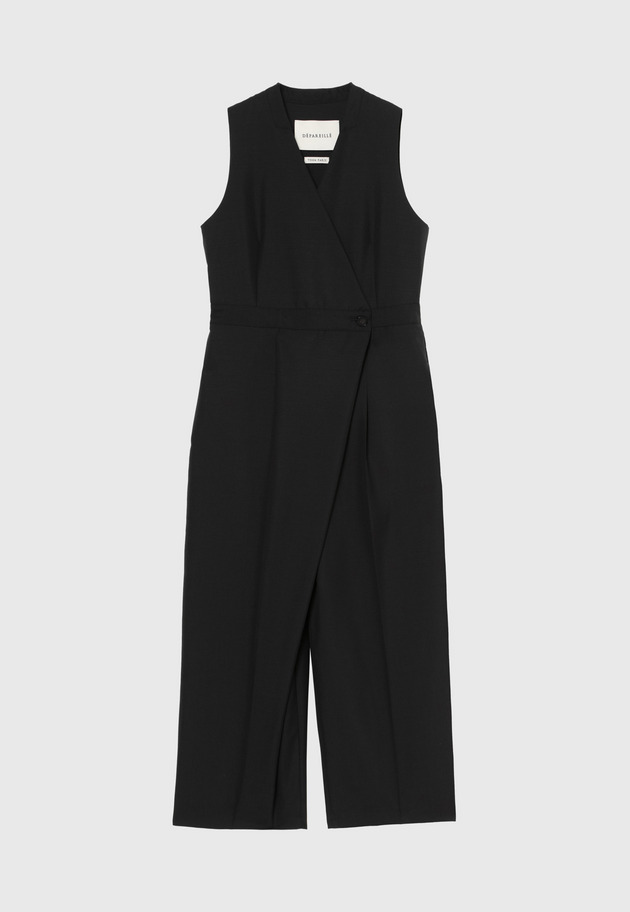 MOHAIR POPLIN COMBINAISON / モヘヤポプリンコンビネゾン 詳細画像 Black 1