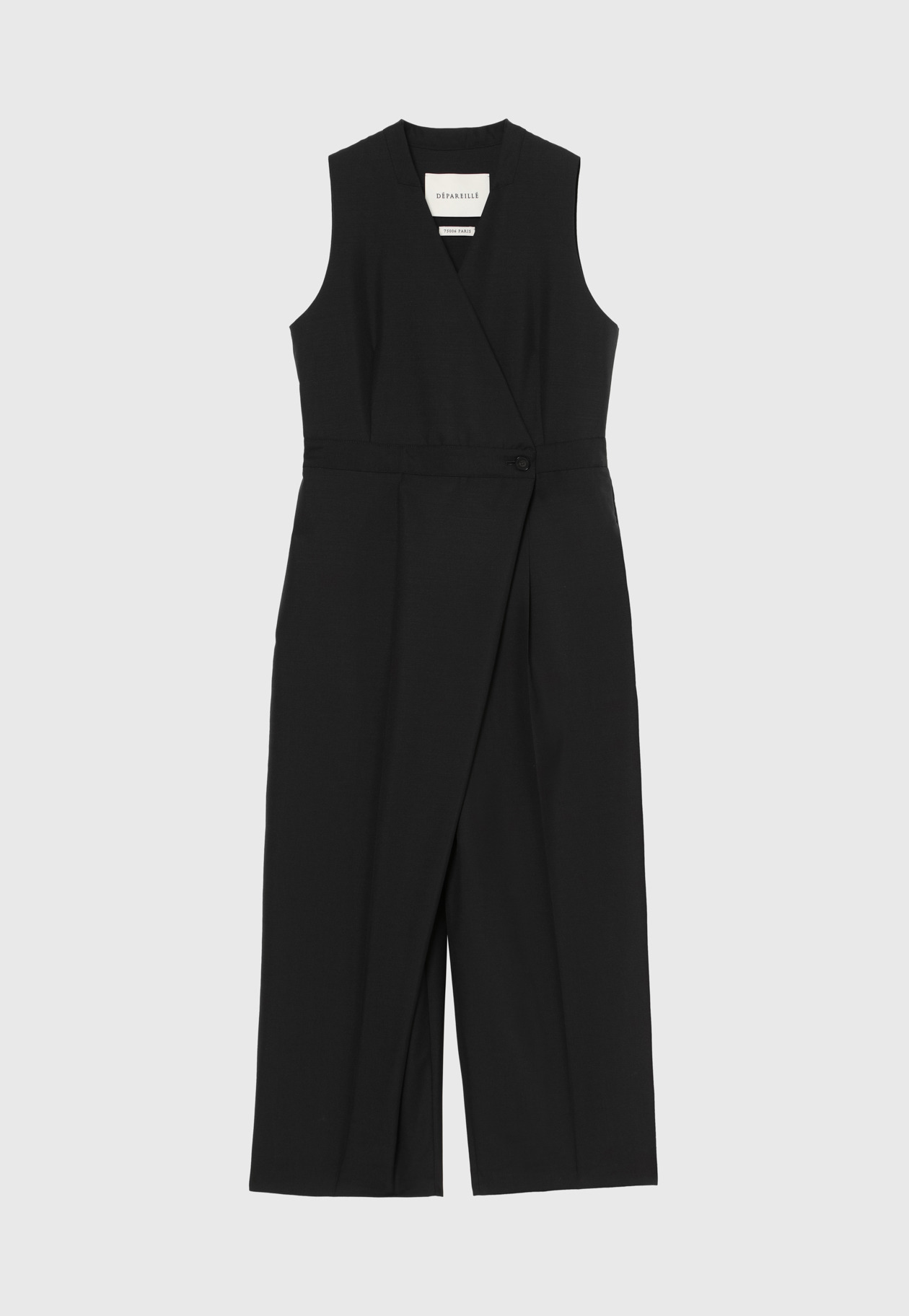 MOHAIR POPLIN COMBINAISON / モヘヤポプリンコンビネゾン 詳細画像 Black 1