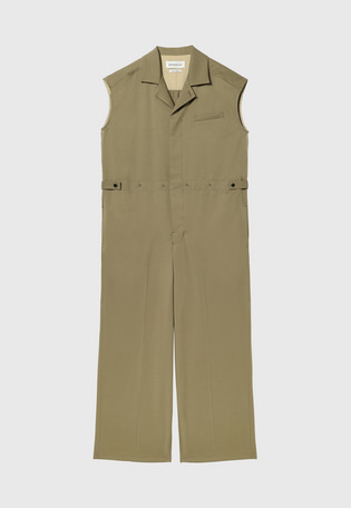 WOOL TWILL SHORT SLEEVE COMBINAISON / ウールツイルショートスリーブコンビネゾン