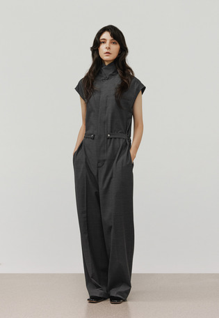 WOOL TWILL SHORT SLEEVE COMBINAISON / ウールツイルショートスリーブコンビネゾン