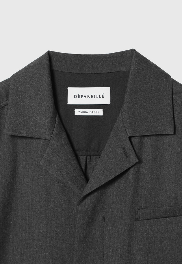 WOOL TWILL SHORT SLEEVE COMBINAISON / ウールツイルショートスリーブコンビネゾン 詳細画像 Chcl 11