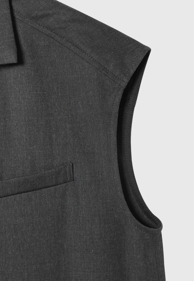 WOOL TWILL SHORT SLEEVE COMBINAISON / ウールツイルショートスリーブコンビネゾン 詳細画像 Chcl 12