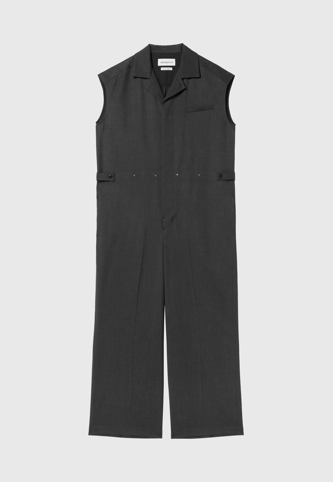 WOOL TWILL SHORT SLEEVE COMBINAISON / ウールツイルショートスリーブコンビネゾン 詳細画像 Chcl 7