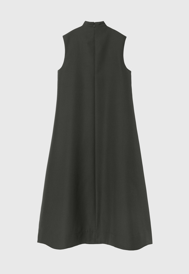DOSEKIN CHOKER SLEEVELESS DRESS / ドスキンチョーカースリーブレスドレス 詳細画像 Gray 3