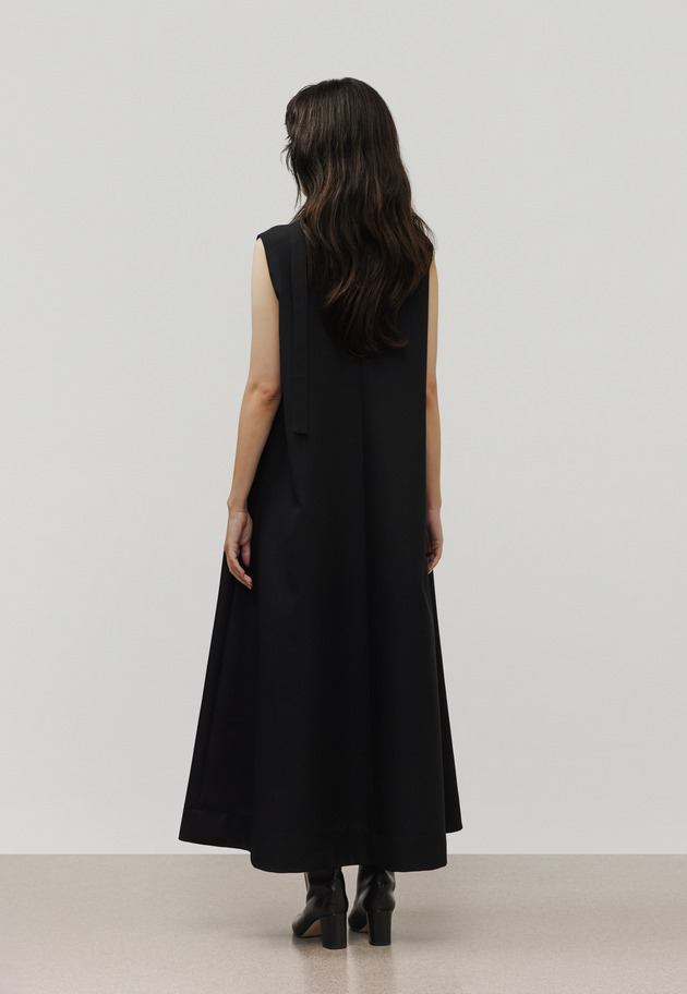 DOSEKIN CHOKER SLEEVELESS DRESS / ドスキンチョーカースリーブレスドレス 詳細画像 Black 3