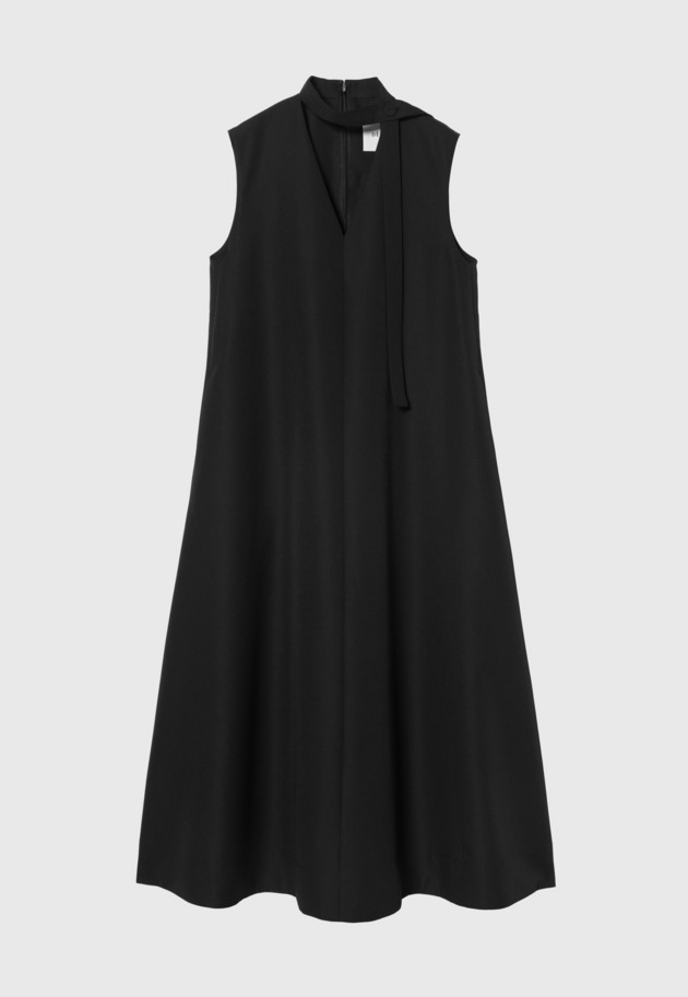DOSEKIN CHOKER SLEEVELESS DRESS / ドスキンチョーカースリーブレスドレス 詳細画像 Black 7