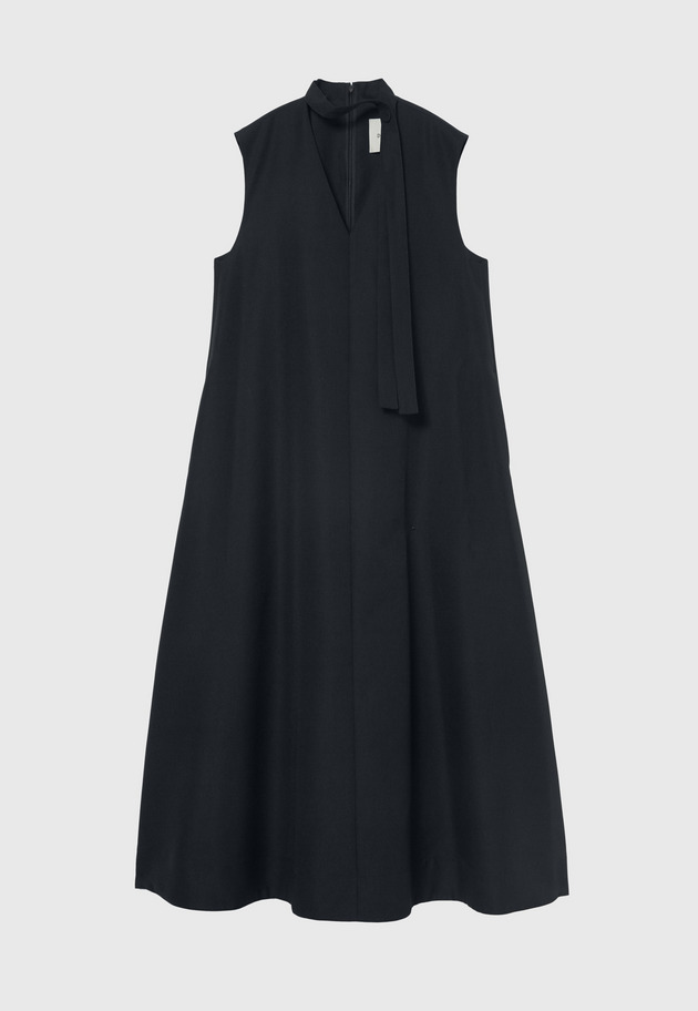 DOSEKIN CHOKER SLEEVELESS DRESS / ドスキンチョーカースリーブレスドレス 詳細画像 Navy 1