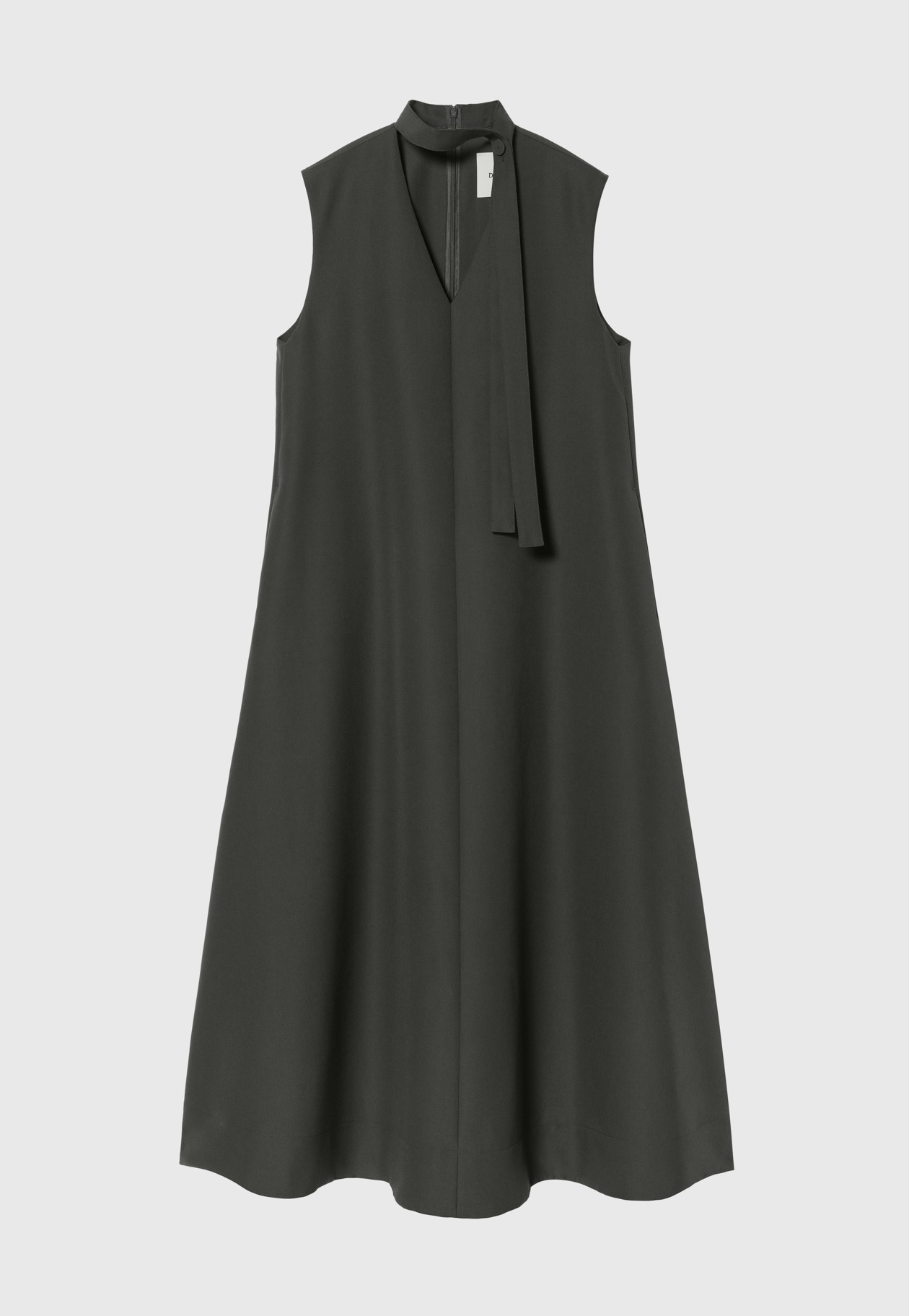 DOSEKIN CHOKER SLEEVELESS DRESS / ドスキンチョーカースリーブレスドレス 詳細画像 Gray 1