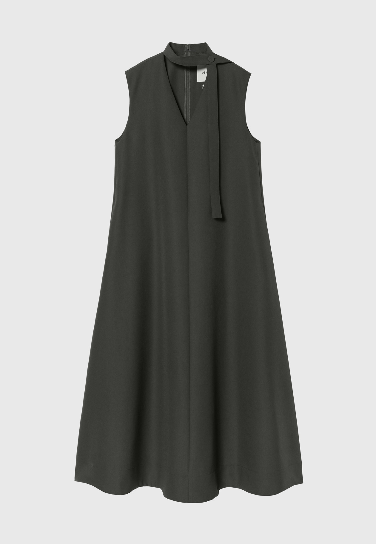 DOSEKIN CHOKER SLEEVELESS DRESS / ドスキンチョーカースリーブレスドレス 詳細画像 Gray 2