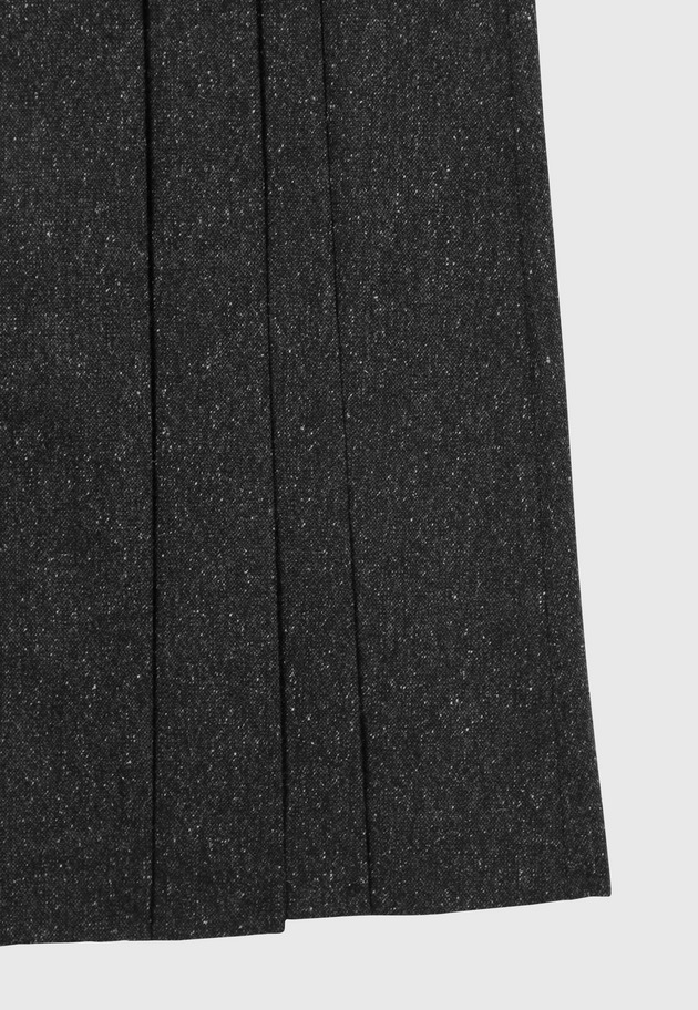 NEP WOOL WRAP DRESS / ネップウールラップドレス 詳細画像 Black 5