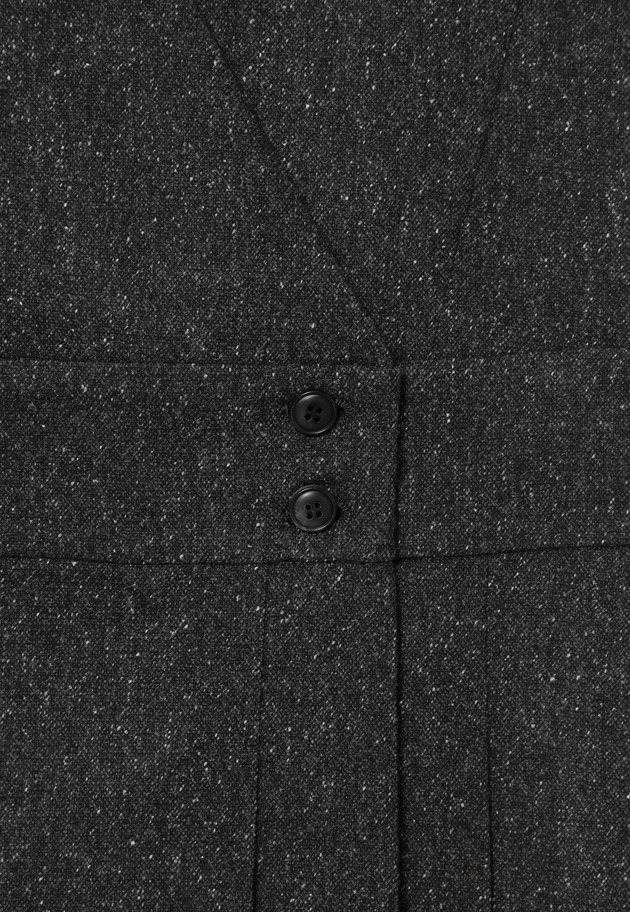 NEP WOOL WRAP DRESS / ネップウールラップドレス 詳細画像 Black 6