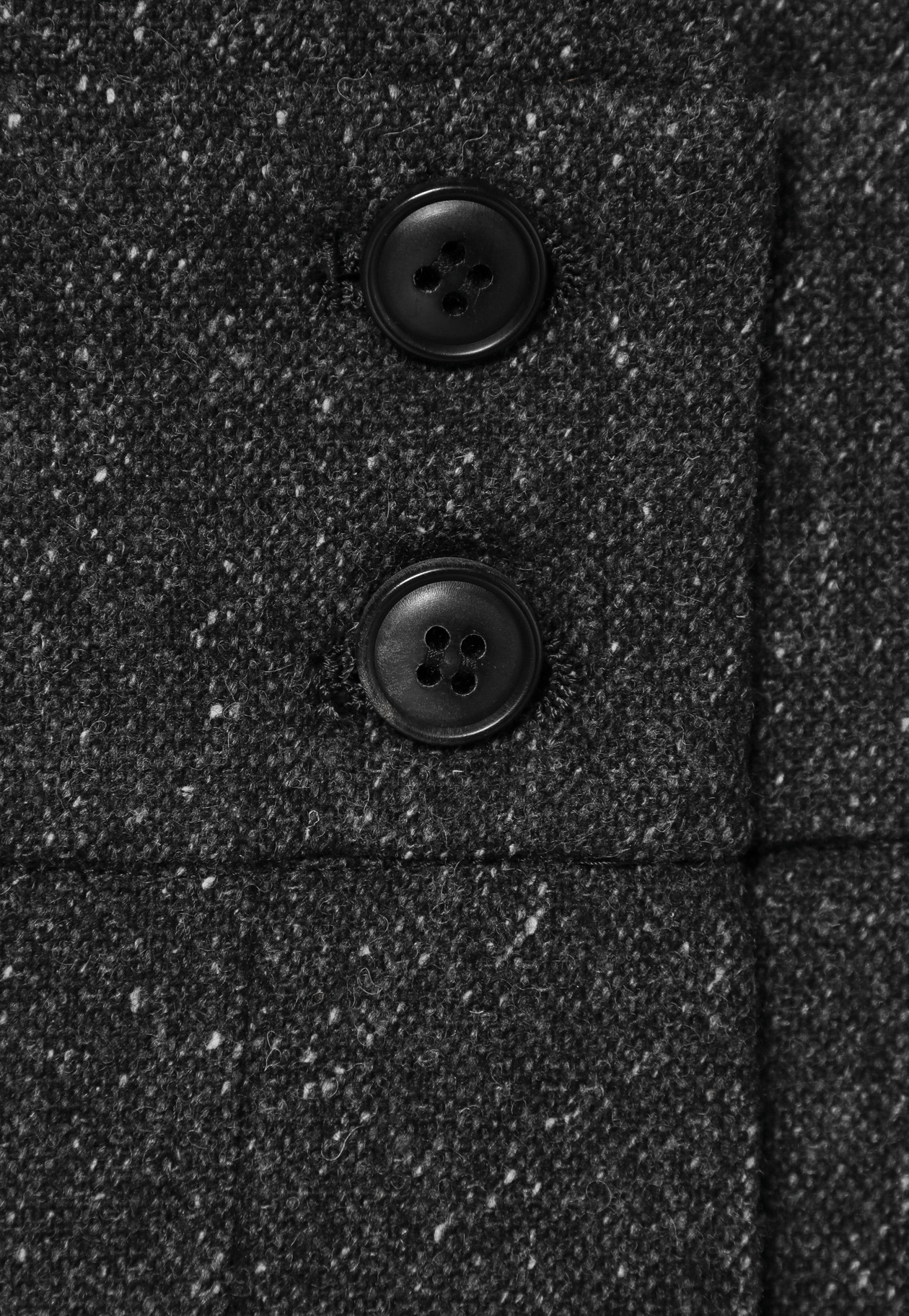 NEP WOOL WRAP DRESS / ネップウールラップドレス 詳細画像 Black 9