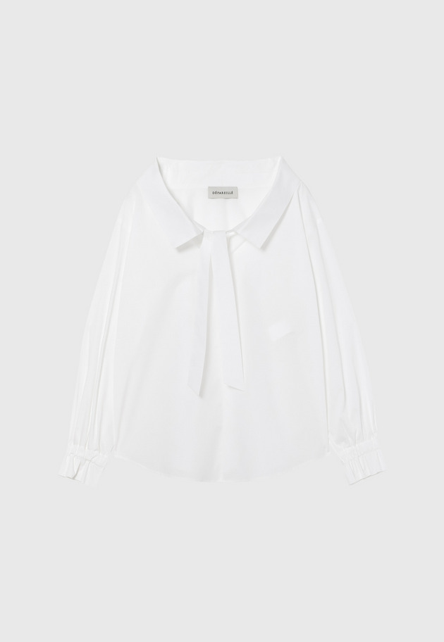 TYPEWRITER FRILL BLOUSE / タイプライターフリルブラウス 詳細画像 White 1