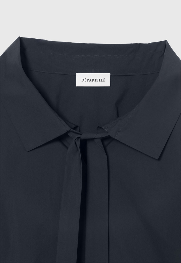 TYPEWRITER FRILL BLOUSE / タイプライターフリルブラウス 詳細画像 Navy 4