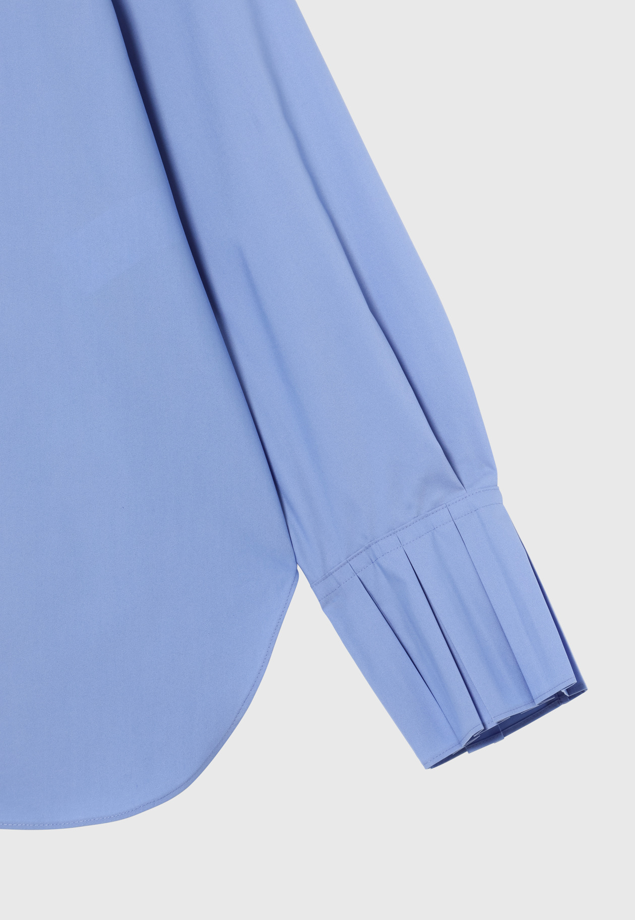 COTTONPOLYESTER PLEATS BLOUSE / コットンポリエステルプリーツブラウス 詳細画像 Sax 8