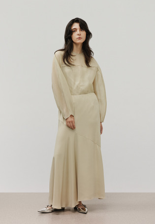 SILK ORGANDY BLOUSE / シルクオーガンジーブラウス