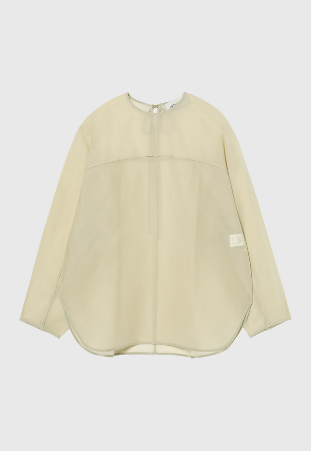 SILK ORGANDY BLOUSE / シルクオーガンジーブラウス 詳細画像 Beige 7