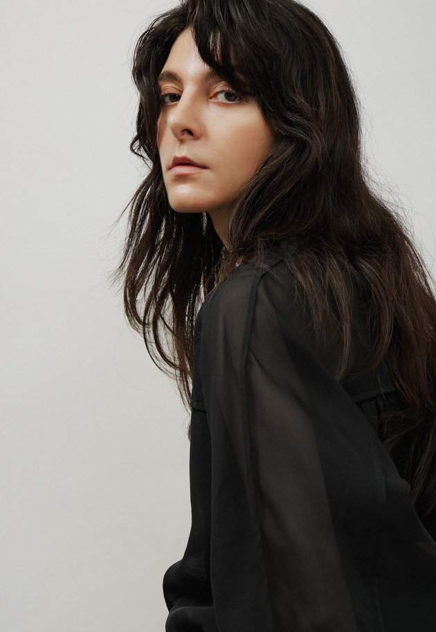 SILK ORGANDY BLOUSE / シルクオーガンジーブラウス 詳細画像 Black 11