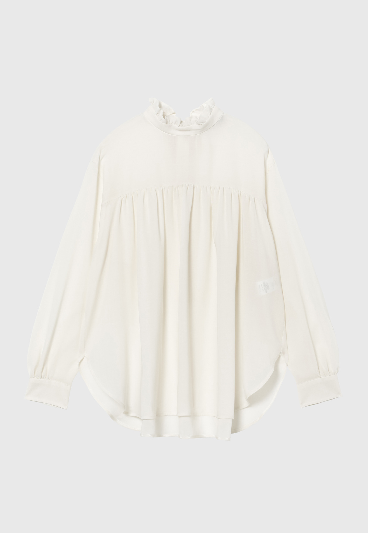 WOOL VIYELLA BOW BLOUSE / ウールビエラボウブラウス 詳細画像 OW 1