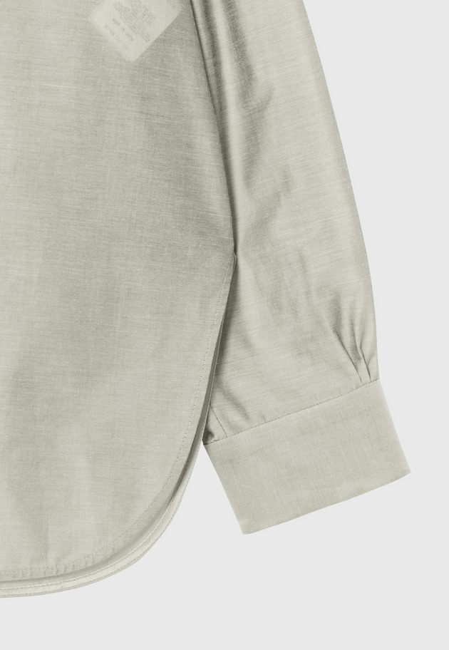 SHEER TAFFETA FRILL BLOUSE / シアータフタフリルブラウス 詳細画像 Gray 4