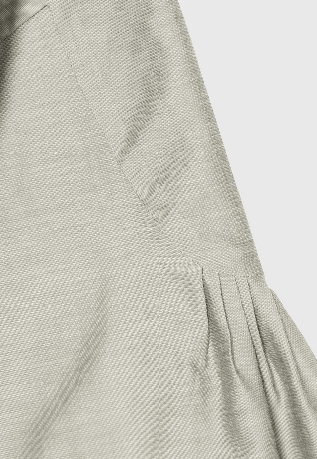 SHEER TAFFETA FRILL BLOUSE / シアータフタフリルブラウス 詳細画像 Gray 6