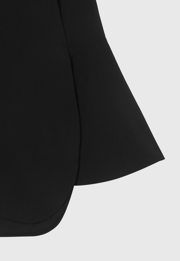 SILK FLARED SLEEVE BLOUSE / シルクフレアスリーブブラウス 詳細画像 Black 5