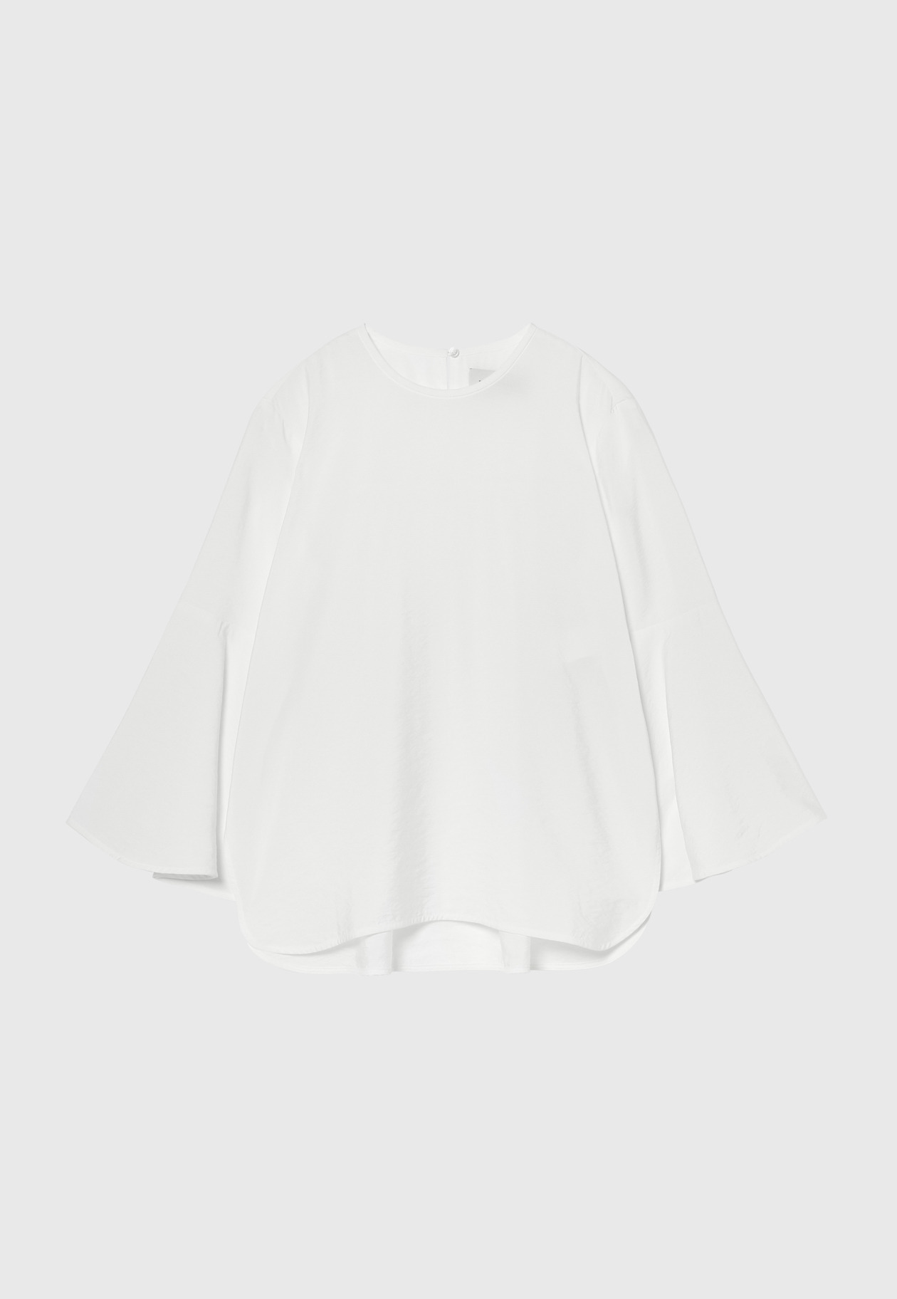 SILK FLARED SLEEVE BLOUSE / シルクフレアスリーブブラウス 詳細画像 White 5