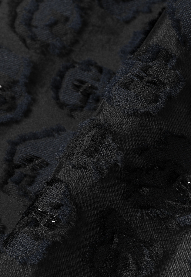 LAME FLOWER JACQUARD BLOUSE / ラメフラワージャガードブラウス 詳細画像 Black 13