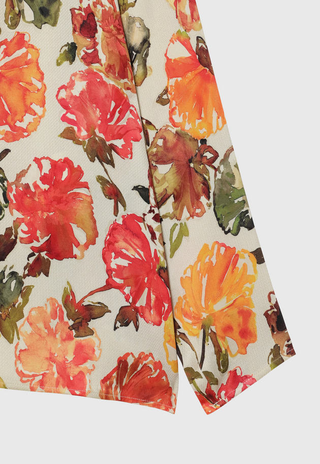 JACQUARD FLOWER BLOUSE / ジャガードフラワーブラウス 詳細画像 OR 9