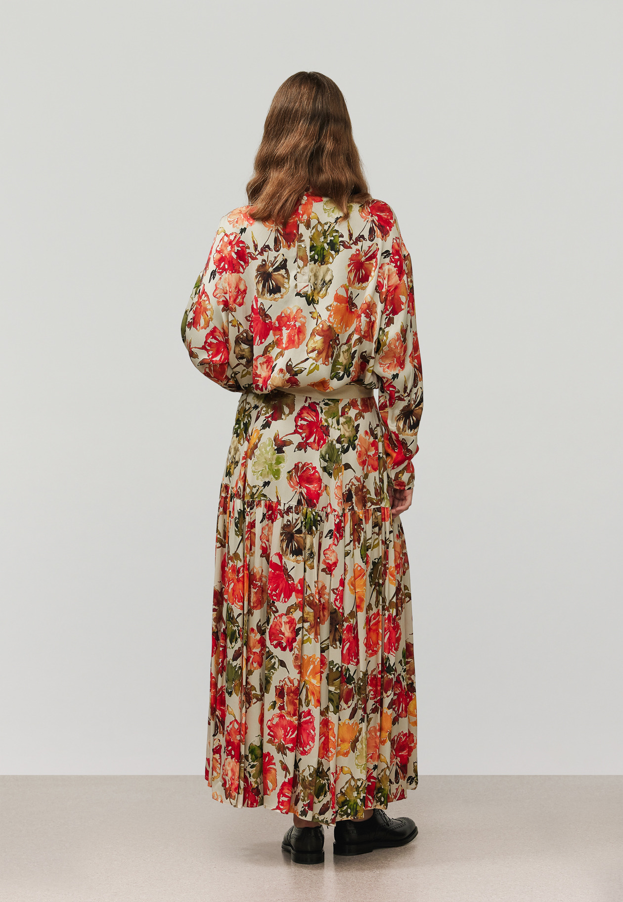 JACQUARD FLOWER BLOUSE / ジャガードフラワーブラウス 詳細画像 OR 3