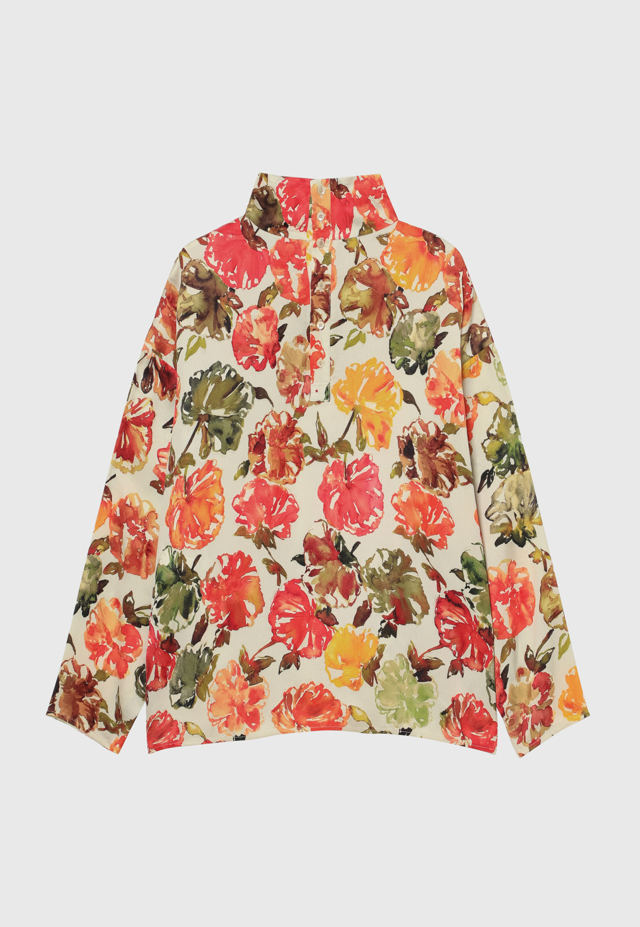JACQUARD FLOWER BLOUSE / ジャガードフラワーブラウス 詳細画像 OR 7