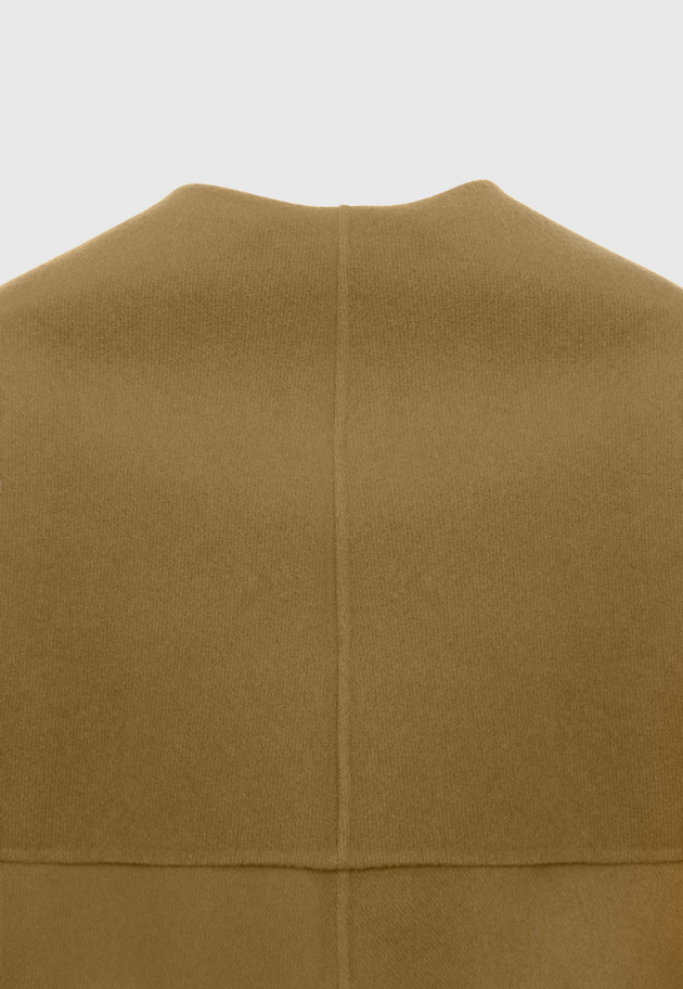 WOOL DOUBLE FACE BIG COLLAR COAT / ウールダブルフェイスビッグカラーコート 詳細画像 Camel 4