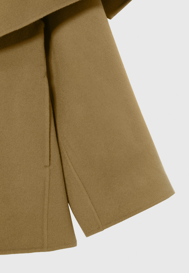 WOOL DOUBLE FACE BIG COLLAR COAT / ウールダブルフェイスビッグカラーコート 詳細画像 Camel 5