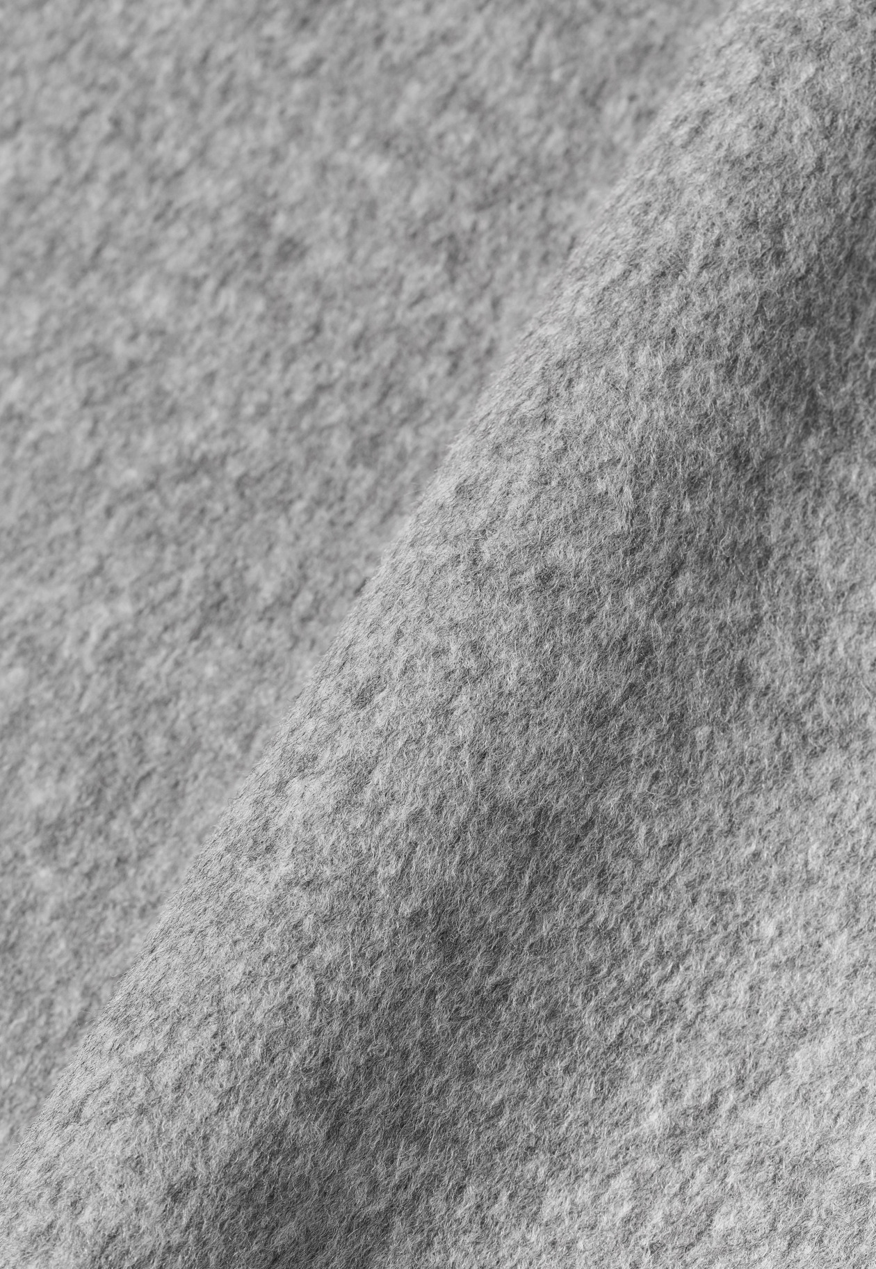 WOOL DOUBLE FACE BIG COLLAR COAT / ウールダブルフェイスビッグカラーコート 詳細画像 Gray 3