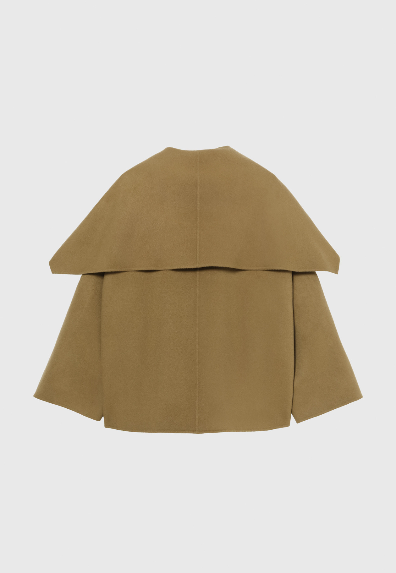 WOOL DOUBLE FACE BIG COLLAR COAT / ウールダブルフェイスビッグカラーコート 詳細画像 Camel 2