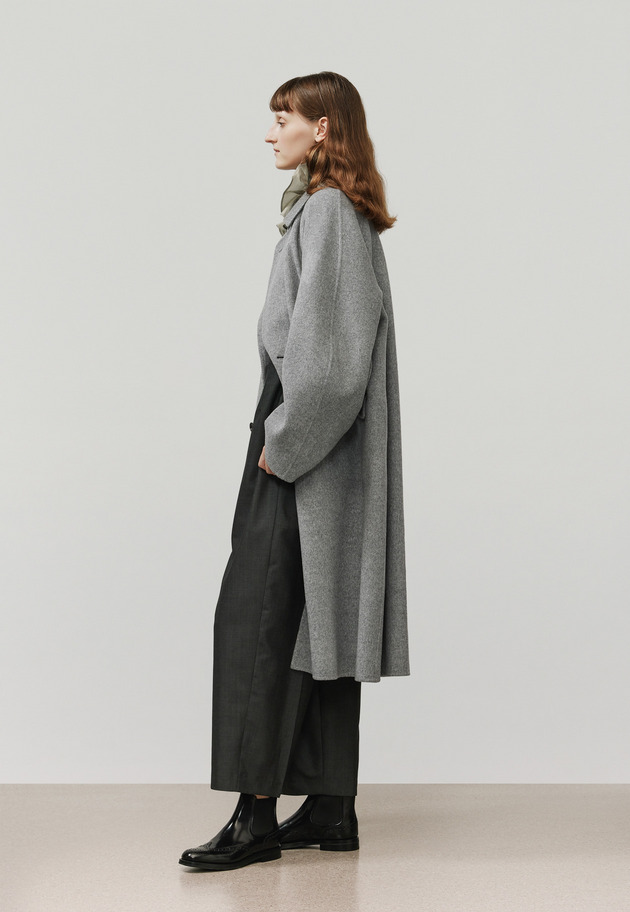 WOOL DOUBLE FACE CHESTER COAT / ウールダブルフェイスチェスターコート 詳細画像 Gray 2