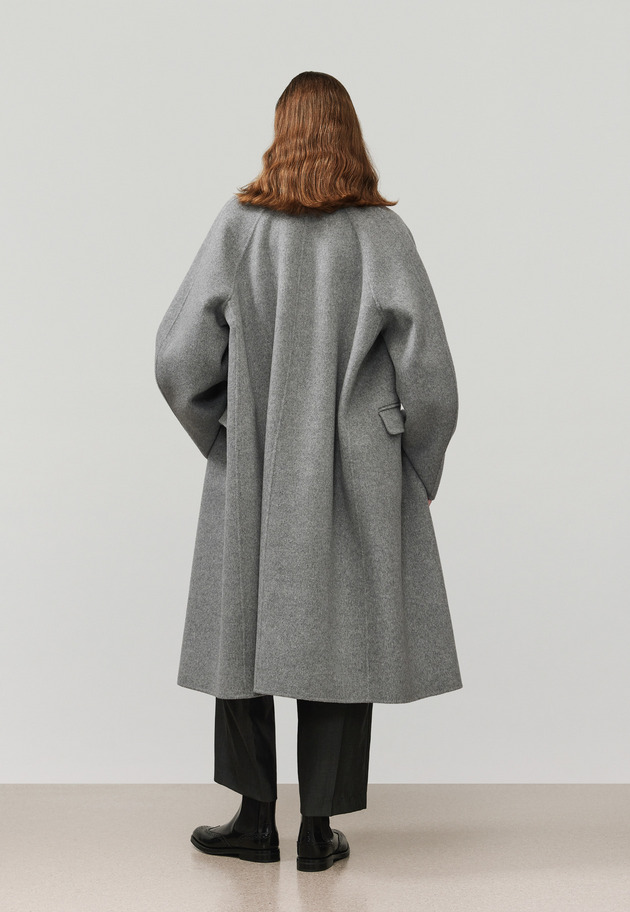 WOOL DOUBLE FACE CHESTER COAT / ウールダブルフェイスチェスターコート 詳細画像 Gray 3