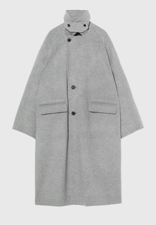 WOOL DOUBLE FACE CHESTER COAT / ウールダブルフェイスチェスターコート 詳細画像 Gray 9