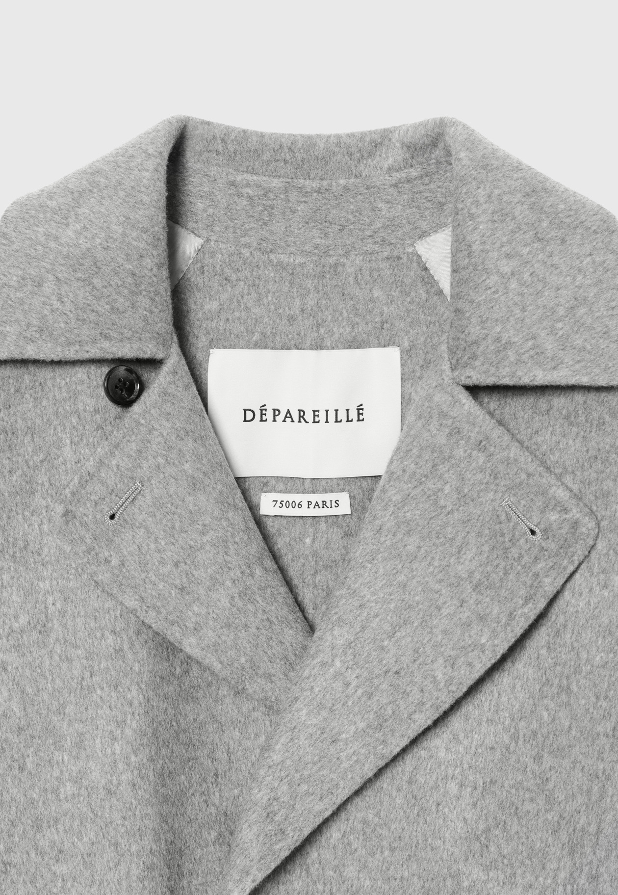WOOL DOUBLE FACE CHESTER COAT / ウールダブルフェイスチェスターコート 詳細画像 Gray 11
