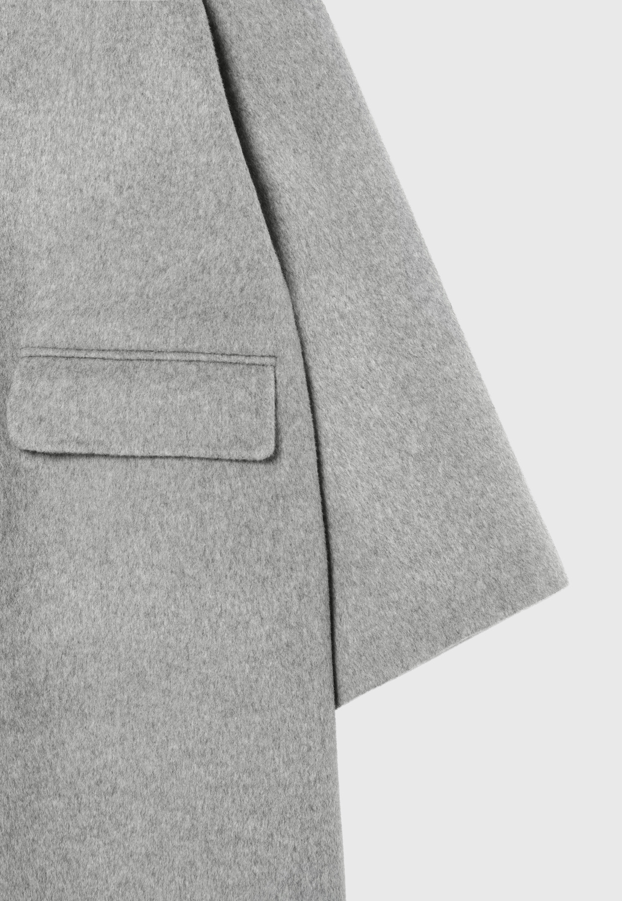 WOOL DOUBLE FACE CHESTER COAT / ウールダブルフェイスチェスターコート 詳細画像 Gray 12