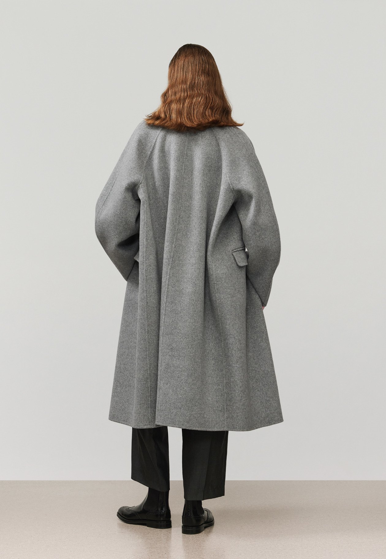 WOOL DOUBLE FACE CHESTER COAT / ウールダブルフェイスチェスターコート 詳細画像 Gray 3