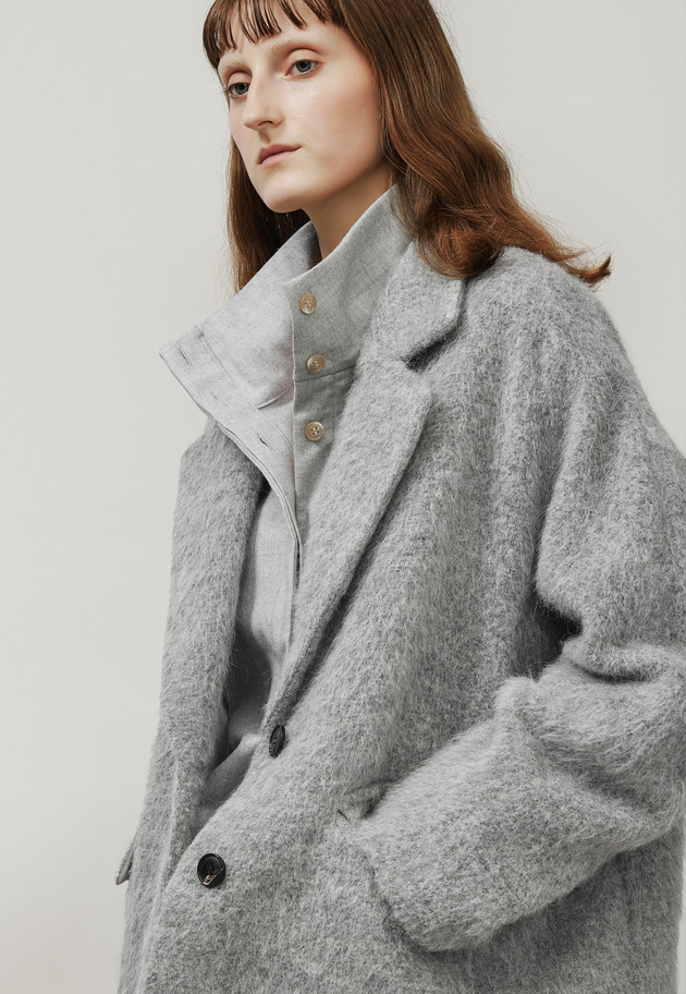 ALPACA MOHAIR SHAGGY JACKET / アルパカモヘヤシャギージャケット 詳細画像 Gray 5