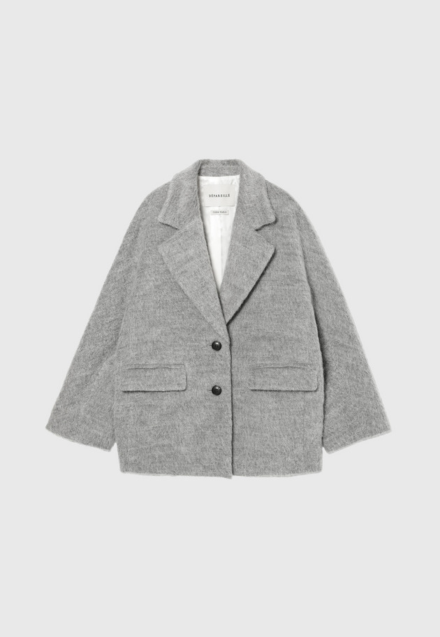 ALPACA MOHAIR SHAGGY JACKET / アルパカモヘヤシャギージャケット 詳細画像 Gray 7