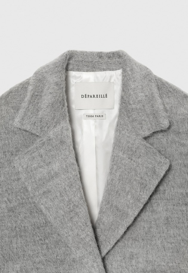 ALPACA MOHAIR SHAGGY JACKET / アルパカモヘヤシャギージャケット 詳細画像 Gray 9