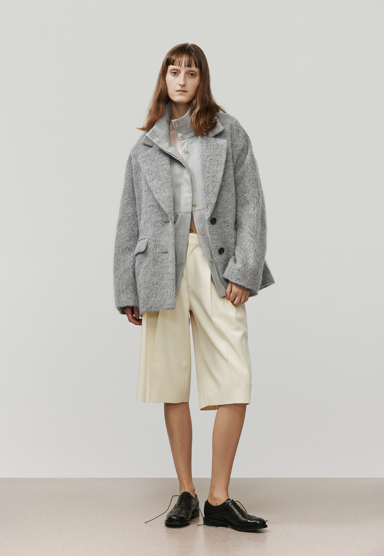 ALPACA MOHAIR SHAGGY JACKET / アルパカモヘヤシャギージャケット 詳細画像 Gray 1